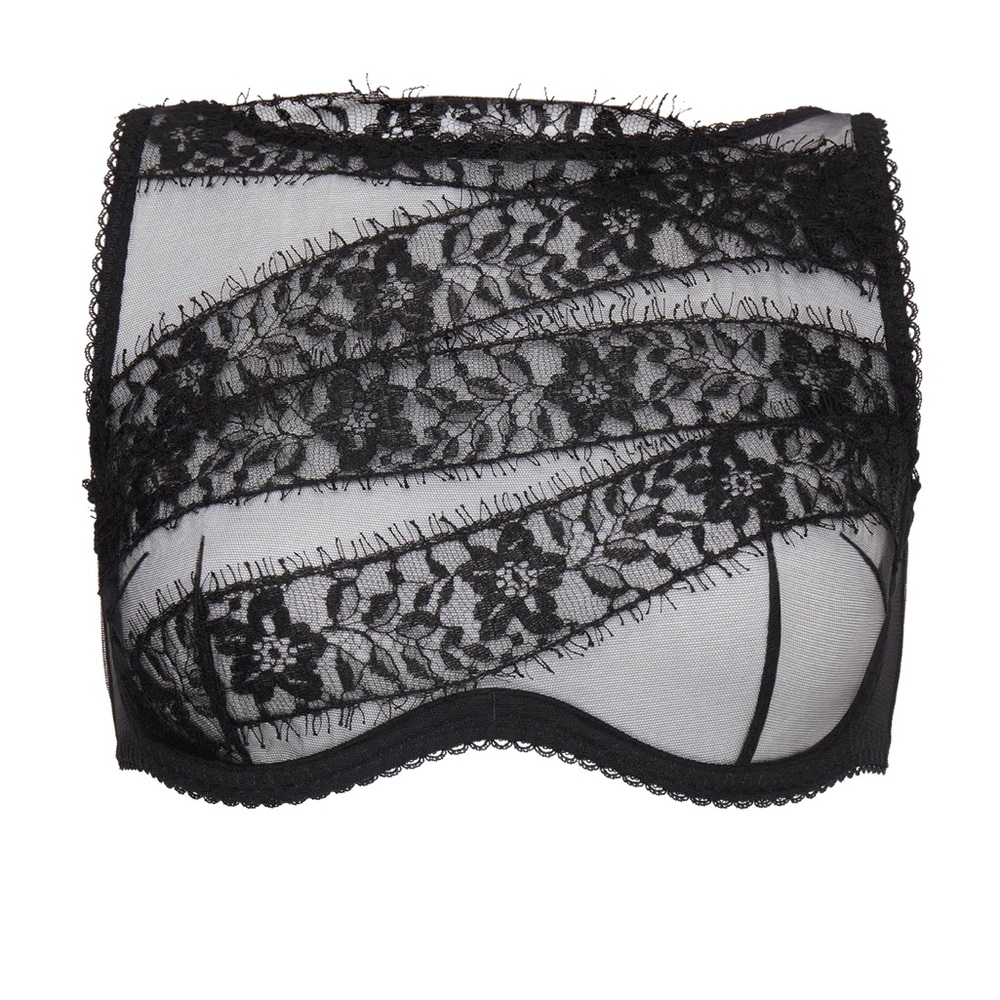 ✅SOLD✅ Agent Provocateur Angelica High Neck Lace Bralette Black Size 4 US